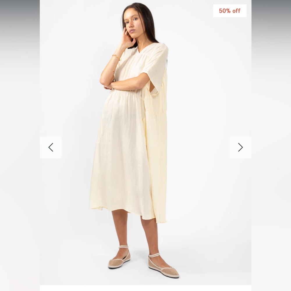 Atelier Delphine Lihue Dress Cream XS/S NWT